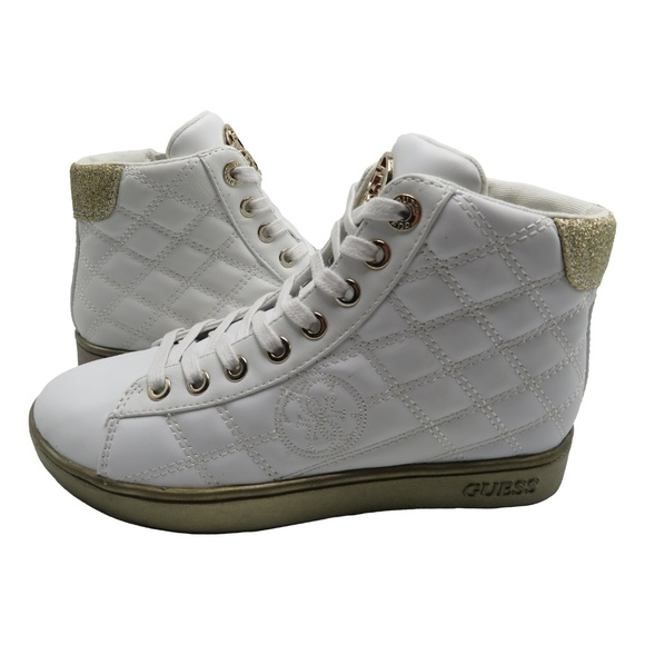 Guess BAUX Quilted High-Top Sneakers - Picture 2 of 6